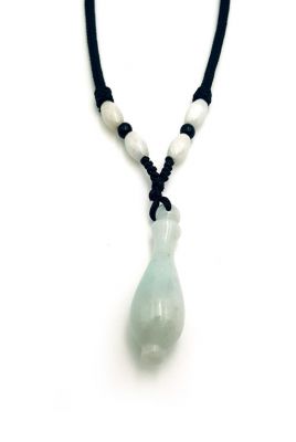 Necklace with Jade pendant Jar of happiness