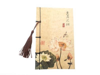 Notebook for Calligraphy - Rice paper - Lotus flower