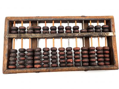 Old Abacus - Abacus in wood from China