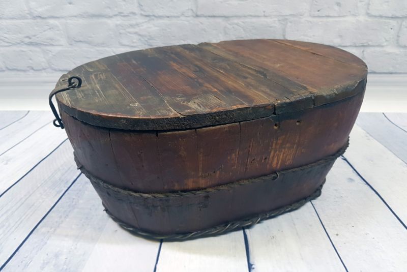 Old Chinese Box Wooden rice box