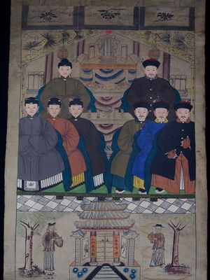 Old Chinese Chinese Ancestor Painting - Ancient Asian painting