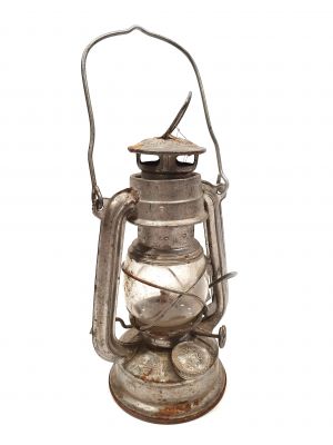 Old chinese Safety Lamp - Aluminium
