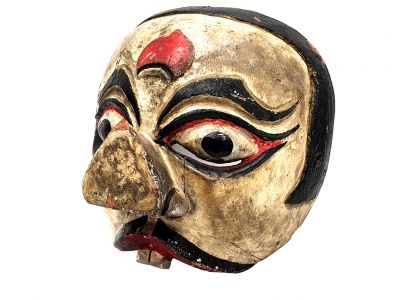 Old Java mask (80 years) - Indonesian Theater - Javanese Topeng Mask - Clown