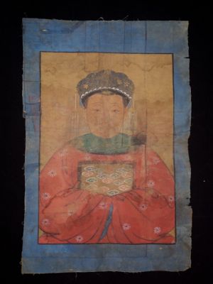 Old reproduction - Portrait of Chinese ancestors - Empress
