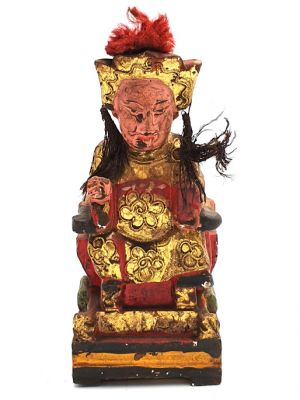 Old reproduction - Small Chinese votive statue - Empress 3