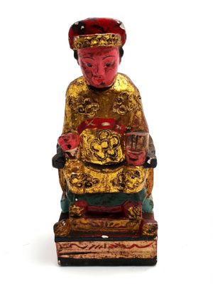 Old reproduction - Small Chinese votive statue - Housewife