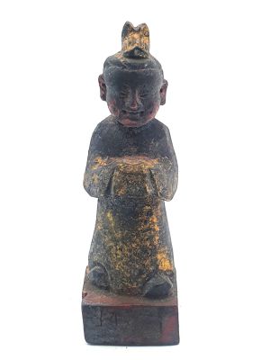 Old reproduction - Small Chinese votive statue - The monk