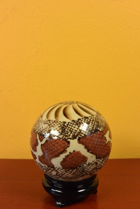 Porcelain Chinese Ball with Stand