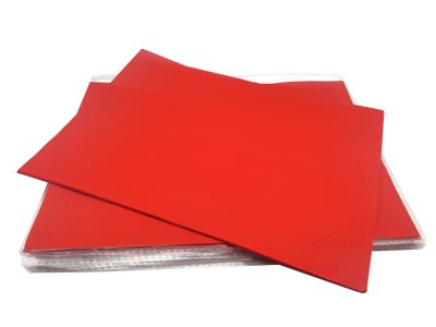 Pouch of 20 sheets for calligraphy A4 format - Red - Quality A+