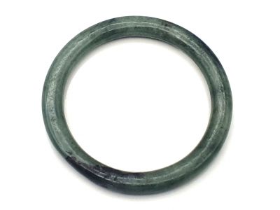 Real Jade Bangle - Jade Bracelet - online Jade shop -5.70 cm - Imperial green and black - not perfectly round