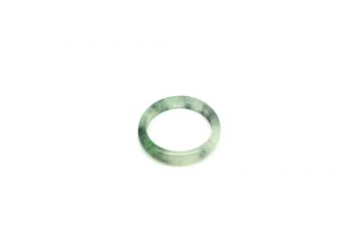 Ring in Green Jade - Size 9 - White and Green spotted