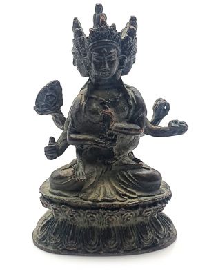 Small Brass Statue - Buddhist deity