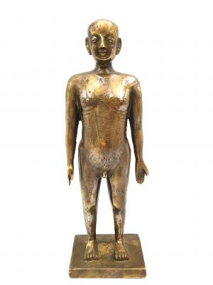 Small Chinese acupuncture statue in bronze - Child