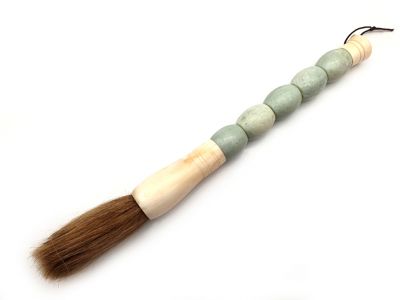 Small Chinese Calligraphy Brush Jade color