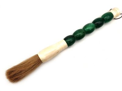 Small Chinese Calligraphy Brush Oval shape - Green
