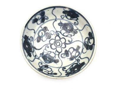 Small Chinese porcelain plate 10cm - Chinese flowers