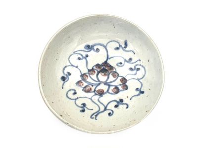 Small Chinese porcelain plate 10cm - Flower