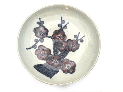 Small Chinese porcelain plate 13cm - Cherry tree
