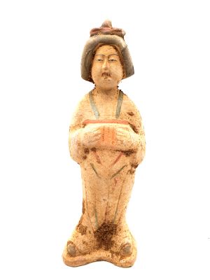 Tang terracotta statue - Court Lady - Fat Lady - Jewelry box