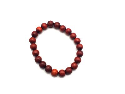 Tibetan Japamala bracelet in wood - 8mm - 100% Natural - blood sandalwood