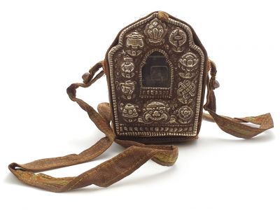 Tibetan Reliquary - Portable Altar Shrine Prayer Box