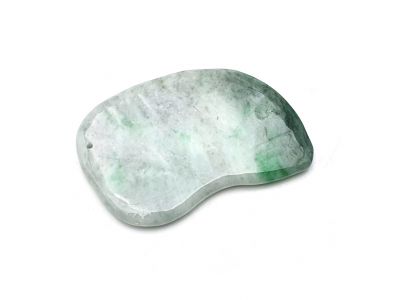 Traditional Chinese Medicine - Gua Sha en Jade - Green to white gradient