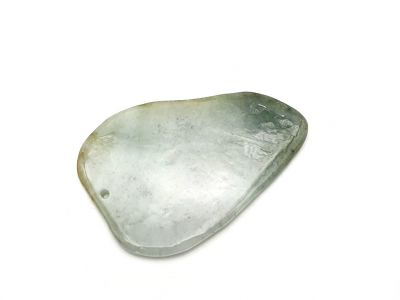 Traditional Chinese Medicine - Gua Sha en Jade - White and Green spotted
