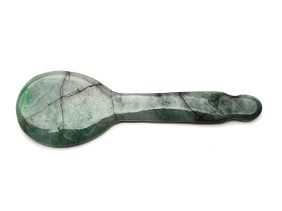 Traditional Chinese Medicine - Gua Sha Jade Spoon - Several greens