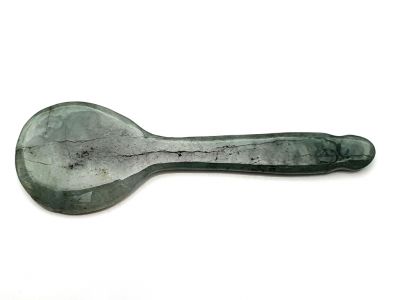 Traditional Chinese Medicine - Gua Sha Jade Spoon - translucent green