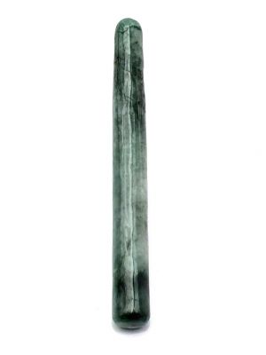 Traditional Chinese medicine - jade acupressure stick - Dark Green / Transparent