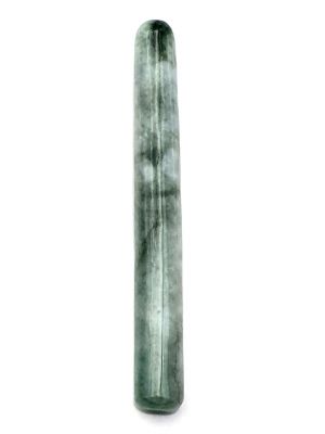 Traditional Chinese medicine - jade acupressure stick - Green and white - Translucent