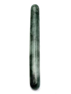 Traditional Chinese medicine - jade acupressure stick - Imperial Green - Translucent