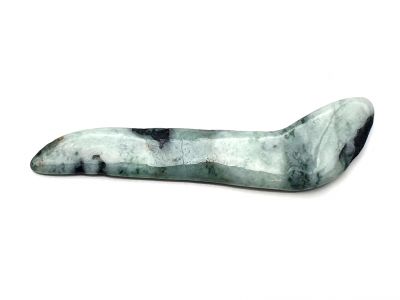 Traditional Chinese Medicine - Jade Gua Sha Stick - Bland and Green - Translucent
