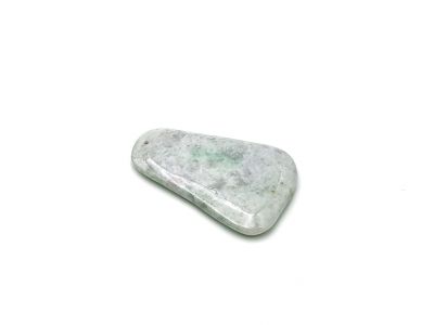 Traditional Chinese Medicine - Mini Gua Sha en Jade - White and spotted green