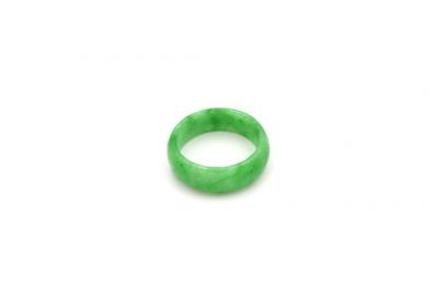 Translucent Green Jade Ring - Size 9