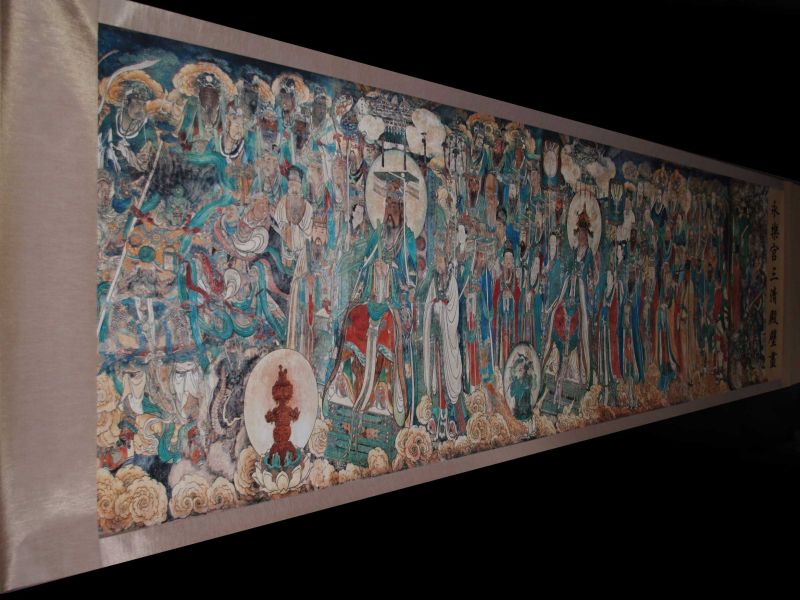 Very Large Chinese Kakemono - Painting - Buddhist painting 1