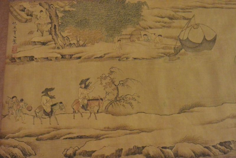 Very Large Chinese Kakemono Painting Chinese landscape 3