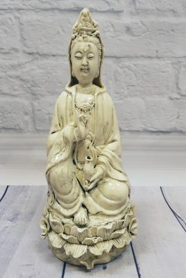 White Chinese Statue - Porcelain Dehua - GuanYin
