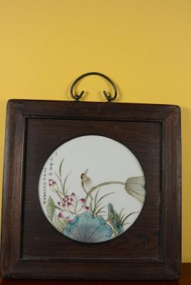 Wood and Porcelain Panel - Bird in the nature 2