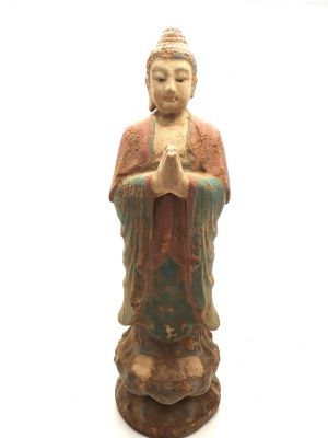 Wooden Small Statue Standing buddha